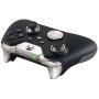 eXtremeRate Matte Chrome Silver Accent Rings Accessories for Xbox One Elite, Elite Series 2 Controller, Replacement Parts Profile Switch Buttons for Xbox One Elite Controller - Pack of 2