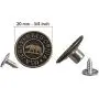 ZEFFFKA Jean Buttons Metal Copper No-Sew Instant Tack Adjustable Snap Fasteners Replacement Kit 12 Pcs 3/4 Inches (20 mm) ZEFFFKA Jean Buttons Metal Copper No-Sew Instant Tack Adjustable Snap Fasteners Replacement Kit 12 Pcs 3/4 Inches (20 mm)