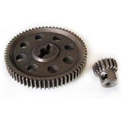 JFtech 11184 & 11119 Differential Steel Metal Main Gear 64T & Motor Gear 17T Combo for RC HSP 1/10 Car Truck