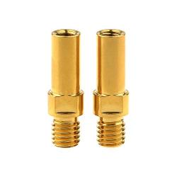 Yaruijia Titanium Alloy Bolt V Brake Bosses Post Ultralight M8 M10 Pitch 1.25mm MTB BMX Bike Service Parts (M8x1.25mm, Gold)