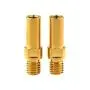Yaruijia Titanium Alloy Bolt V Brake Bosses Post Ultralight M8 M10 Pitch 1.25mm MTB BMX Bike Service Parts (M8x1.25mm, Gold)