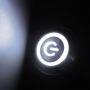ESUPPORT 16mm 12V 3A Power Symbol Angel Eye Halo Car White LED Light Metal Push Button Toggle Switch Socket Plug Wire