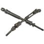 2PCS Aluminum Alloy RC CVD Steel Front & Rear Drive Shaft Axle Transmission Axle Joint for Traxxas Slash 4X4 Stampede Rustler VXL HQ727 Short Truck