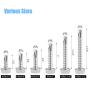 DYWISHKEY 220 Pieces 410 Stainless Steel #10 Hex Washer Head Self Drilling Sheet Metal Screws Assortment Kit DYWISHKEY 220 Pieces 410 Stainless Steel #10 Hex Washer Head Self Drilling Sheet Metal Screws Assortment Kit