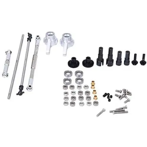 Vbest life RC Rear&Front Gear Set, Metal Front and Rear Gear Assemblies Set Compatible with MN-91 FJ-45 MN-D90 Truck Model