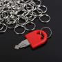 WUBOECE 300 PCS 14mm Metal Split Ring Nickel Plated Small Key Chain Ring Part for Connecting Clasps Charms Links and Ornament Crafts, Silver