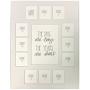 School Years Reclaimed Wood Picture Frame with Mat - 11x14 Wooden Framed Photo Collage Mat – Pre-School & Kindergarten to 12th Grade High School Graduation (13 Photos, K-12th, White Mat)