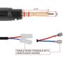YESWELDER MIG Welding Gun Torch Stinger 100A 10ft, Replacement Hobart H-10/195957 H100S2-10/245924 For Hobart Handler 135/140/175/180/187