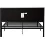 Zinus Cherie Faux Leather Classic Platform Bed Frame with Steel Support Slats, Queen
