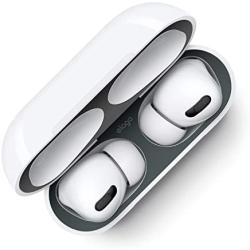 elago Dust Guard Compatible with AirPods Pro 3rd Generation - Dust-Proof Film, Ultra Slim, Luxurious Looking, Protect from Iron/Metal Shavings (2 Sets, Dark Grey) [US Patent Registered]