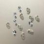 12pcs/6 Pairs 925 Sterling Silver Earring Backs Replacement Secure Ear Locking for Stud Earrings Ear Nut for Posts, 5x6mm