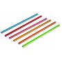 6Pcs Reusable Metal Straws, Drinking Straws, Aluminum Straws, Smoothies Straws, Wide Straws, Rainbow Colorful Straws for Party, Included a Cleaning Brush
