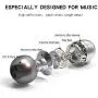 in Ear Headphones Wired Headphone Metal Stereo Heave Bass Earphones with Micphone Mic with Volume Control (Silvery 2pairs) in Ear Headphones Wired Headphone Metal Stereo Heave Bass Earphones with Micphone Mic with Volume Control (Silvery 2pairs)