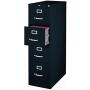 Scranton & Co 4 Drawer 22'' Deep Letter File Cabinet in Black, Fully Assembled