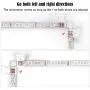 L Shape 4-Pin LED Connectors 10-Pack JACKYLED 10mm Wide Right Angle Corner Solderless Adapter Connector Terminal Extension with 22Pcs Clip Connectors for 3528/5050 SMD RGB 4 Conductor LED Light Strips