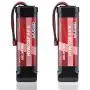 AWANFI 8.4V NiMH 4200mAh 7-Cell Flat Pack RC Battery with Deans Plug for Most 1/10 Scale RC Car Truck Boat Traxxas LOSI Associated HPI Kyosho Tamiya Hobby(2 Pack)