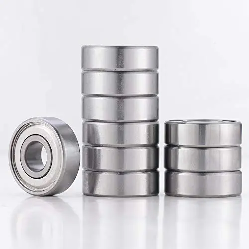 608ZZ Skateboard Bearing, Double Metal Shielded Deep Groove Ball Bearings 8x22x7mm 608 ZZ Bearing Ball Bearing 3D Printers Parts (10 Pack) 608ZZ Skateboard Bearing, Double Metal Shielded Deep Groove Ball Bearings 8x22x7mm 608 ZZ Bearing Ball Bearing 3D Printers Parts (10 Pack)