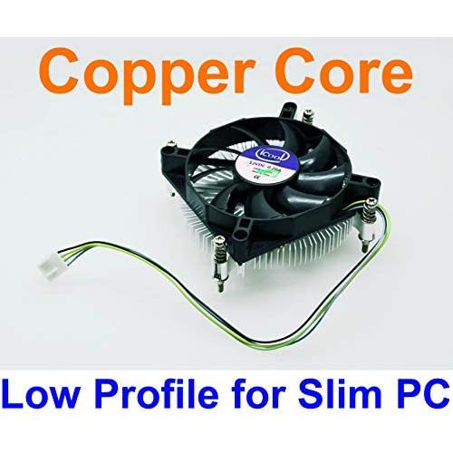 iCool Intel CPU i3 i5 LGA 1150/1151 / 1155 Low Profile 1U Copper Core Cooling Fan 95W PWM
