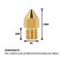 LUTER 24PCS Extruder Nozzles 3D Printer Nozzles for MK8 0.2mm, 0.3mm, 0.4mm, 0.5mm, 0.6mm, 0.8mm, 1.0mm with Free Storage Box for Makerbot Creality CR-10 Ender 3 5
