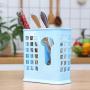 Chopsticks and Straws Holder Basket for Dishwashers - Hold Chopsticks, Straws, and other Utensils Without Falling Through (Blue)