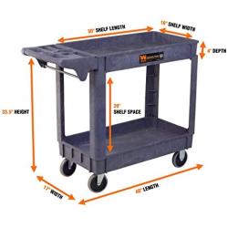 WEN 73002 500-Pound Capacity 40 by 17-Inch Service Utility Cart