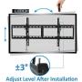 JUSTSTONE Tilt TV Wall Mount Bracket for 40-90 Inches LED, Plasma Flat Screen Curved TVs, TV Mount with VESA 800x400mm, Fits 16'' to 24'' Studs and Loading Capacity 165 lbs, Low Profile and Space Save