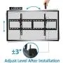 JUSTSTONE Tilt TV Wall Mount Bracket for 40-90 Inches LED, Plasma Flat Screen Curved TVs, TV Mount with VESA 800x400mm, Fits 16'' to 24'' Studs and Loading Capacity 165 lbs, Low Profile and Space Save JUSTSTONE Tilt TV Wall Mount Bracket for 40-90 Inches LED, Plasma Flat Screen Curved TVs, TV Mount with VESA 800x400mm, Fits 16'' to 24'' Studs and Loading Capacity 165 lbs, Low Profile and Space Save