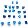3D Printer Heatsink Kit + Thermal Conductive Adhesive Tape, Cooler Heat Sink Cooling TMC2130 TMC2100 A4988 DRV8825 TMC2208 Stepper Motor Driver Module (22pcs)