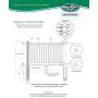 WamBam Traditional 4 by 7-Feet Premium Yard and Pool Vinyl Fence Panel with Post and Cap
