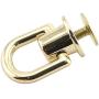 Youliang 6pcs 360 Degree Rotatable Ball Post Head Buttons with D Ring Metal Ring for Backpack Hardware Accessories Pale Gold