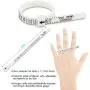 Ring Sizer Mandrel Measuring Tool Iron/Steel/Plastic Gauge Finger Measurement Set With 3 Piece Jewelry Polishing Cloth