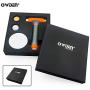 OWDEN Professional Jewelry Metal Stamps Hammer with 2 Replace Hammer Heads No-Rebound Steel Bench Block Set Jewelry Stamping Working Tools Metal Letter Punch for Brass Aluminium Copper Leather Marks.