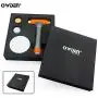 OWDEN Professional Jewelry Metal Stamps Hammer with 2 Replace Hammer Heads No-Rebound Steel Bench Block Set Jewelry Stamping Working Tools Metal Letter Punch for Brass Aluminium Copper Leather Marks.