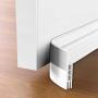Suptikes 2 Pack Door Draft Stopper，Door Sweep for Exterior & Interior Doors,Door Bottom Seal Dust and Noise Insulation Weather Stripping Draft Guard Insulator, 1-4/5'' W x 37'' L,White