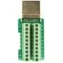 Oiyagai 2pcs HDMI Adapter Signals Terminal Breakout Metal Cover Terminal Breakout Board Connector Solderless Free Welding Adaptor (Silver)