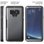 YOUMAKER Case for Galaxy Note 9, Full Body Heavy Duty Protection with Built-in Screen Protector Shockproof Rugged Cover for Samsung Galaxy Note 9 (2018) 6.4 Inch - Black/BK