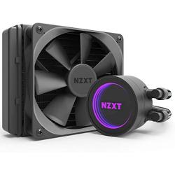 NZXT Kraken M22 120mm - RL-KRM22-01 - AIO RGB CPU Liquid Cooler - CAM-Powered - Infinity Mirror Design - Reinforced Extended Tubing - Aer P120mm PWM Radiator Fan (Included) Black