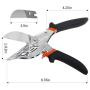 GARTOL Miter Shears- Multifunctional Trunking Shears for Angular Cutting of Moulding and Trim, Adjustable at 45 To 135 Degree, Hand Tools for Cutting Soft Wood, Plastic, PVC, with Replacement blades