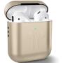 Metal AirPods Case, Full Protective Cover Accessories Compatible with Airpods Wireless Charging Case-Gold