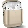 Metal AirPods Case, Full Protective Cover Accessories Compatible with Airpods Wireless Charging Case-Gold