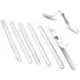 3M Nose Bridge Strip for Masks Aluminum Metal Nose Wire Self Stick Adhesive Bendable Flexible Flat Nose Strip Clip Piece for Handmade Cotton Fabric Cloth Face Mask (50pcs)