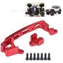 Dilwe RC Servo Mount, Metal CNC Steering Servo Mount Upgrade Parts for Axial SCX10 II 1/10 90046 90047 RC Crawler
