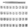 Yoption 37 Pieces Leathercarft Stamping Tool Set, 26 Letters Alphabet & 10 Numbers Stamps Steel Punch Tool 3mm+1 Stamping Handle for Leather Craft Yoption 37 Pieces Leathercarft Stamping Tool Set, 26 Letters Alphabet & 10 Numbers Stamps Steel Punch Tool 3mm+1 Stamping Handle for Leather Craft