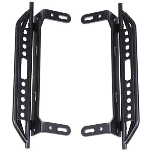 HobbyPark TRX4 Metal Side Pedal Step Running Boards Foot-Plate for Traxxas TRX-4 1/10 RC Crawler Body Shell Accessories (Black) HobbyPark TRX4 Metal Side Pedal Step Running Boards Foot-Plate for Traxxas TRX-4 1/10 RC Crawler Body Shell Accessories (Black)