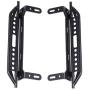 HobbyPark TRX4 Metal Side Pedal Step Running Boards Foot-Plate for Traxxas TRX-4 1/10 RC Crawler Body Shell Accessories (Black)