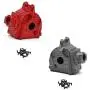 YIZAN Metal Wave Box Gear Box Shell Cover Differential Housing 144001-1254 for Wltoys 144001 1/14 RC Car Parts,Red 1Pcs