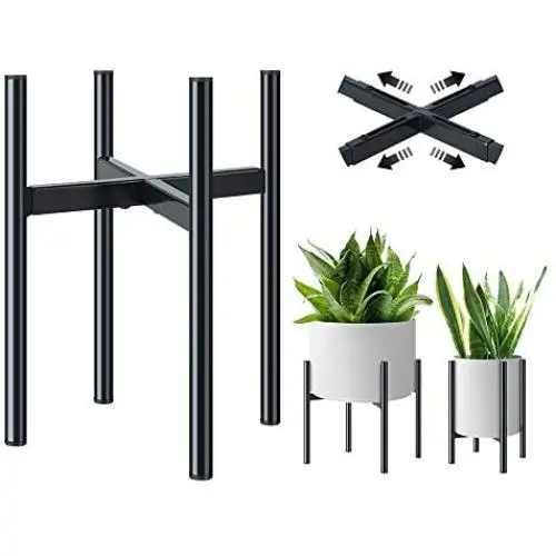 Plant Stand - Metal Plant Stands for Indoor Plants Adjustable for 8-12 inches Plant Pot (not Included), Planter Stand Mid Century Stable & Stylish Plant Pot Stand for Outdoor -1 Pack Plant Stand - Metal Plant Stands for Indoor Plants Adjustable for 8-12 inches Plant Pot (not Included), Planter Stand Mid Century Stable & Stylish Plant Pot Stand for Outdoor -1 Pack