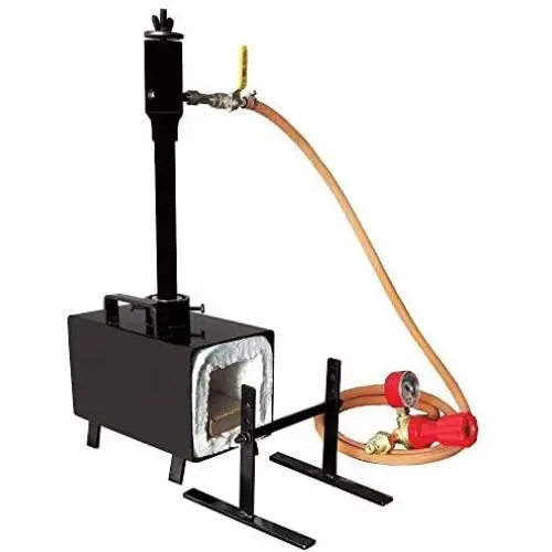 Portable Propane Gas Forge Single Burner Knife and Tool Making Blacksmith Farrier Forge with Stand Portable Propane Gas Forge Single Burner Knife and Tool Making Blacksmith Farrier Forge with Stand