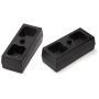 Heavy Metal Suspensions - For 2002-2008 Dodge Ram 1500, 2003-2013 Dodge Ram 2500 and 2003-2012 Dodge Ram 3500 (2WD) 2'' Rear Lift Blocks + Extended Plated U-Bolts Carbon Steel Lift Kit