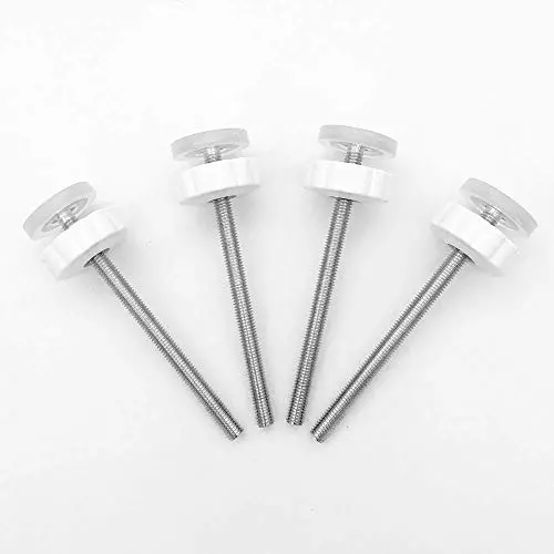 4 Pack Pressure Gates Threaded Spindle Rods M8 (8 mm), Baby Gates Accessory Screw Bolts Kit Fit for All Pressure Mounted Walk Thru Gates (8mm 4 Pack)